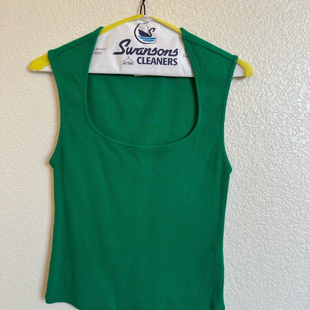 Anthropologie Emerald Green Tank Top